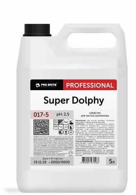 Супер Долфи / Super Dolphy усиленное средство для мытья сантехники 5л. 017-5  4шт/уп