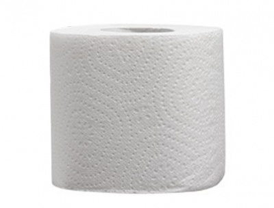 Туалетная бумага рулон бытовая БТ 2-сл, белая, 4шт/уп. *12уп.