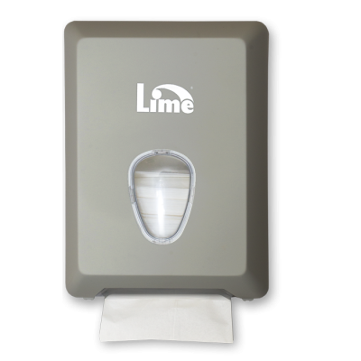 Диспенсер Lime A62201 SАTS для туалетной бумаги в пачках, V укл., серый
