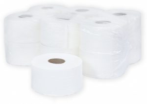 Туалетная бумага в рулоне Терес Т-0080А 2-сл, белая, 9см., 160 м.*12 рул.
