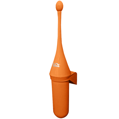 Ерш Lime 975003 для туалета, настенный, оранжевый