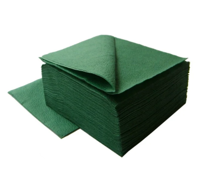 Салфетки БТ Bonton темно-зеленые 24/24 , 400 шт*6уп.