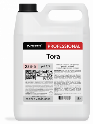 Тора / Tora средство для удаления извести, ржавчины 5л 233-5  4шт/уп