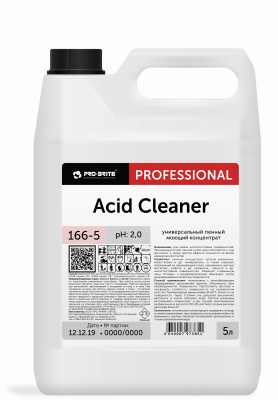 Асид Клинер / Acid Cleaner кислотное пенное средство для мойки поверхностей 5л. 166-5 4шт/уп