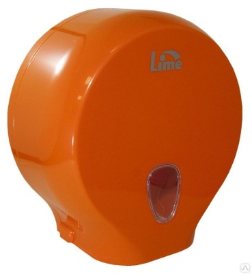 Диспенсер Lime 915203 для туалетной бумаги в рулонах mini 200 м., оранжевый 