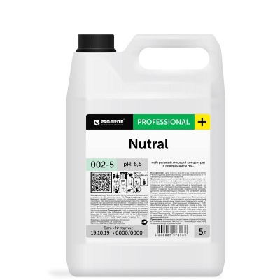 Нутрал нейтральное бактерицидное моющее ср-во 5л 002-5  4шт/уп