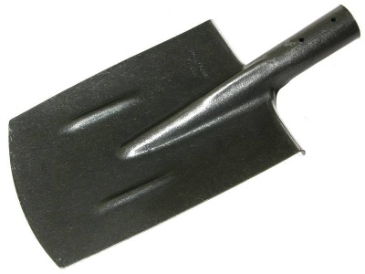 Лопата штыковая прямоугольная рельсовая сталь без черенка 
