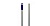 Ручка-палка алюмин. для флаундера 140 см. 22мм (синий наконечник)
