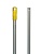 Ручка-палка алюмин. для флаундера 140 см. 22мм (желтый наконечник)
