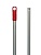 Ручка-палка алюмин. для флаундера 140 см. 22мм (красный наконечник)