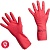 Перчатки многоцелевые красные М 10 шт/уп*5 100153/100750 