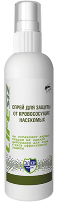 Защитный спрей от укусов кровососущих насекомых, 100 мл. Элен