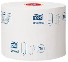 Туалетная бумага рулон Tork Universal 127540, белая, Т6, 1-сл. 135м.*27рул.