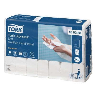 Полотенца в пачках Tork 100288 Premium Z укл. белые, H2, 2-сл. 34гр. 106л.*21уп.