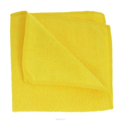 Салфетка из микрофибры 30х30 желтая 120шт/кор ОНМ