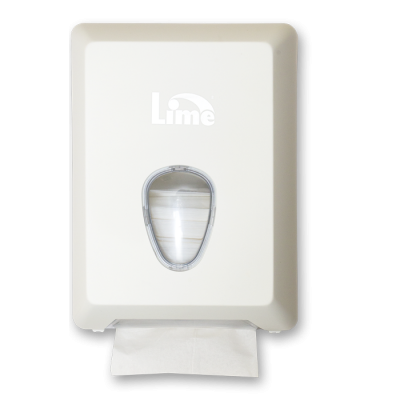 Диспенсер Lime А62001S для туалетной бумаги в пачках, V укл., белый