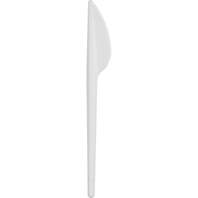 Нож одноразовый белый 15 см 100шт/уп, упаковка