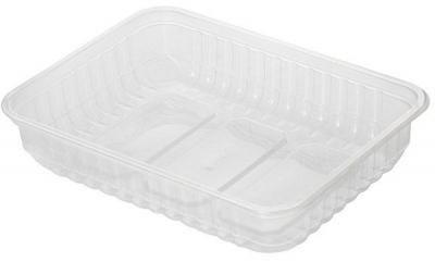 Контейнер РР Алькор 500 мл прямоугольный 50 шт/уп 17-1602 (крышка 17-1618)