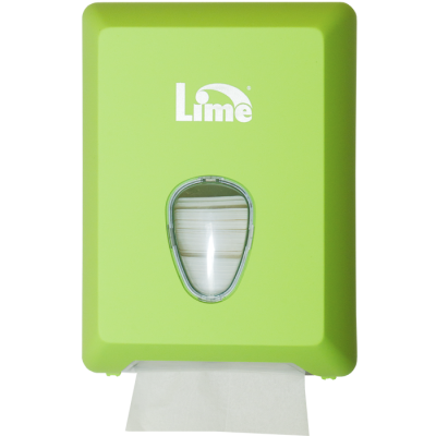 Диспенсер Lime А62201 Ves для туалетной бумаги в пачках, V укл., зеленый