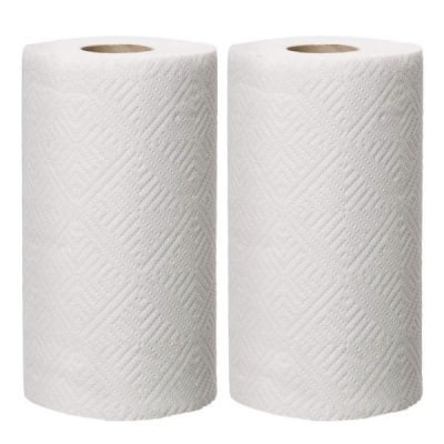 Полотенца кухонные в рулоне БТ 1-сл. * 2шт. белые 12шт/уп