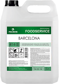 Барселона, кожный антисептик 5л.(без спирта, витам. комплекс.)  414-5 4шт/уп ЧЗ