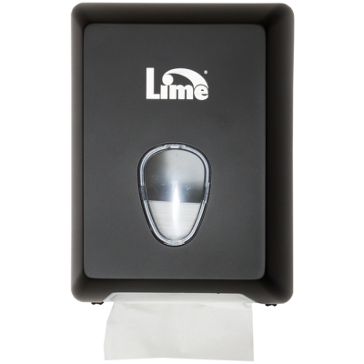 Диспенсер Lime А62201 NES для туалетной бумаги в пачках, V укл., черный