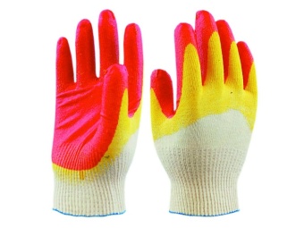 Перчатки ХБ 2й облив КРАСНЫЕ 