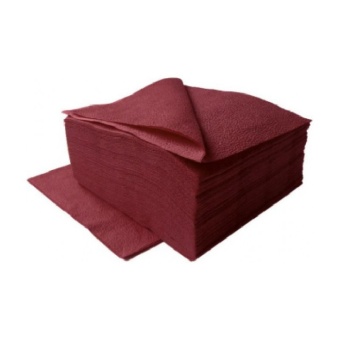 Салфетки бордовые 