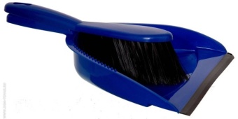 Совок с резинкой +щетка короткая ручка 