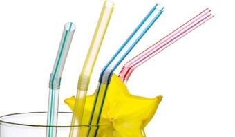 трубочки в полоску